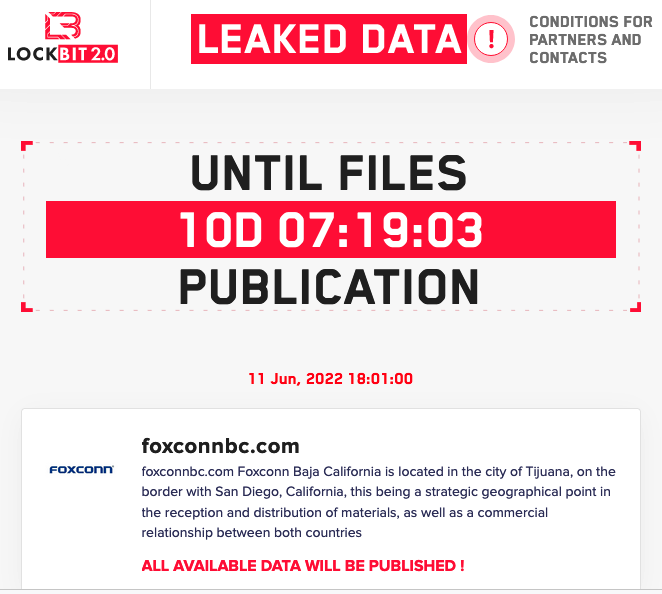 foxconn-confirms-ransomware-hit-factory-in-mexico