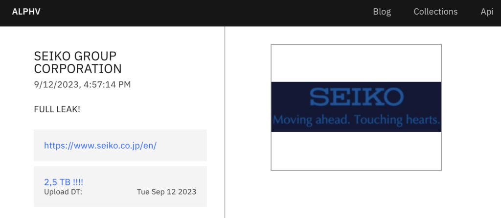 japanese-watchmaking-giant-seiko-confirms-personal-data-stolen-in-ransomware-attack